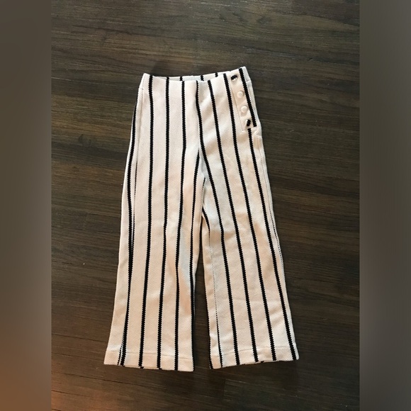 Zara Other - Zara Kids White Knit Vacation Wide Leg Pants Size 8